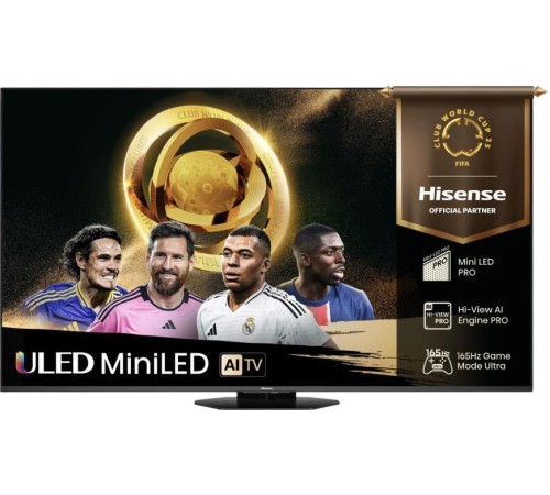 Телевизор Mini LED 65'' Hisense/ 65", Ultra HD, Mini LED, Local Dimming Zones 2048, 48-165Hz, Smart TV (ОС VIDAA U9), Wi-Fi 6E, DVB-T2/T/C/S2/S, HDR 10+, Dolby Vision, Dolby Atmos, Bluetooth, FreeSync Premium Pro, 4.1.2 ch 2*15W(Main)+2*10W(Side)+20W Телевизор Mini LED 65'' Hisense/ 65", Ultra HD, Mini LED, Local Dimming Zones 2048, 48-165Hz, Smart TV (ОС VIDAA U9), Wi-Fi 6E, DVB-T2/T/C/S2/S, HDR 10+, Dolby Vision, Dolby Atmos, Bluetooth, FreeSync Premium Pro, 4.1.2 ch 2*15W(Main)+2*10W(Side)+20W