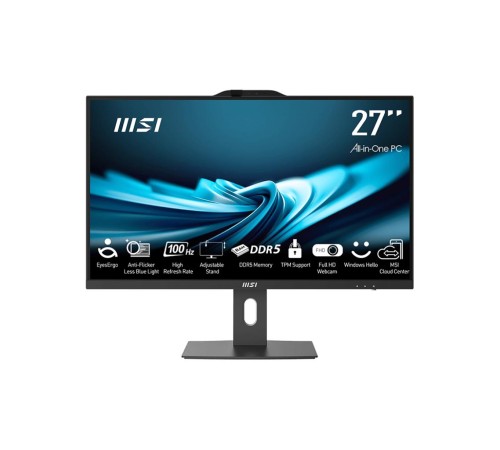 Моноблок MSI PRO AP272P 14M 27"(1920x1080 IPS)/Intel Core i7 14700(2.1Ghz)/16384Mb/512PCISSDGb/noDVD/Int:Intel UHD Graphics 770/Cam/BT/WiFi/-/war 1y/7.5kg/Black/DOS + Wireless KB+M Моноблок MSI PRO AP272P 14M 27"(1920x1080 IPS)/Intel Core i7 14700(2.1Ghz)/16384Mb/512PCISSDGb/noDVD/Int:Intel UHD Graphics 770/Cam/BT/WiFi/-/war 1y/7.5kg/Black/DOS + Wireless KB+M