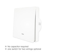 Выключатель (одноклавишный) Moes ZigBee Smart Switch белый модели ZS-EUB