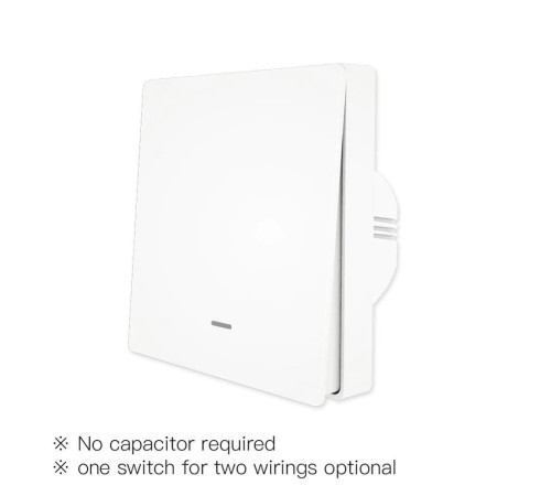 Выключатель (одноклавишный) Moes ZigBee Smart Switch белый модели ZS-EUB Выключатель (одноклавишный) Moes ZigBee Smart Switch белый модели ZS-EUB