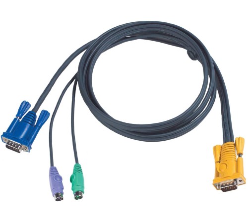 CABLE SP15M -- HD15M/MINIDIN6M; 6M/ Кабель KVM PS/2(Kлав+мышь)(Male)+HDB15(Male) <-> SPHD15(Male) 6,0м., тонкий, черный. CABLE SP15M -- HD15M/MINIDIN6M; 6M/ Кабель KVM PS/2(Kлав+мышь)(Male)+HDB15(Male) <-> SPHD15(Male) 6,0м., тонкий, черный.