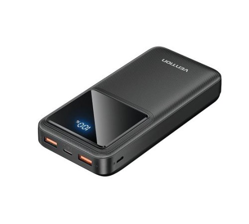 Power Bank Vention 20000mAh(M/C-A/A)22.5W Черный с LED Дисплеем Power Bank Vention 20000mAh(M/C-A/A)22.5W Черный с LED Дисплеем