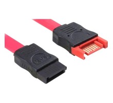 Кабель интерфейсный удлинитель SATA II 0.5 m GCR SATA II- SATA II, GC- ST103, до 3Gbps, 26 AWG, 7pin / 7pin, медь, пакет