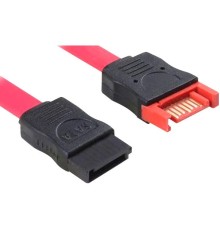 Кабель интерфейсный удлинитель SATA II 0.5 m GCR SATA II- SATA II, GC- ST103, до 3Gbps, 26 AWG, 7pin / 7pin, медь, пакет
