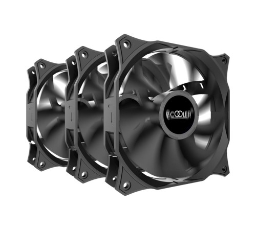 Кулер для ПК/ Case Cooler PCCooler DN 120 3IN 1 (120x120x25mm, 3-pin, 44.31CFM, 18dBA, 1200RPM, Black, 3pcs) Кулер для ПК/ Case Cooler PCCooler DN 120 3IN 1 (120x120x25mm, 3-pin, 44.31CFM, 18dBA, 1200RPM, Black, 3pcs)