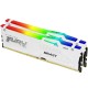 Память оперативная/ Kingston 32GB 6000MT/s DDR5 CL30 DIMM (Kit of 2) FURY Beast White RGB XMP