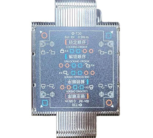 Радиатор/ Gooxi 2U4HP-T027-GP coolers for AMD motherboards ,TDP =280W Радиатор/ Gooxi 2U4HP-T027-GP coolers for AMD motherboards ,TDP =280W