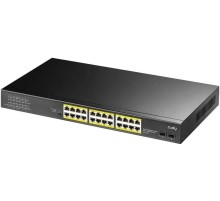 Коммутатор/ 24-Port Gigabit PoE+ Switch with 2 SFP ports 300W