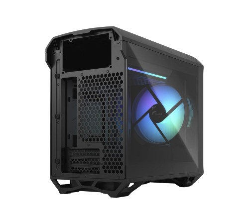 Корпус ПК без блока питания/ Case Fractal Design Torrent Nano RGB TG Light Tint, Mini-Tower, 1x180mm RGB, 2xUSB-A 3.2 + 1xUSB 3.2 Type-C mITX, mDTX Black
