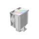 Кулер для процессора/ CPU Cooler PCCooler R400 ARGB WH (180W, 4-pin PWM, 133mm, Al/Cu, 4x6mm, ARGB, 1x92mm, 40.94CFM, 30dBA, 2200RPM, S: 1851/1700/1200/115X, AM5/AM4, white)