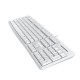 Клавиатура проводная Dareu LK185 White (белый), мембранная, 104 клавиши, EN/RU, 1,5м, размер 440x147x22мм