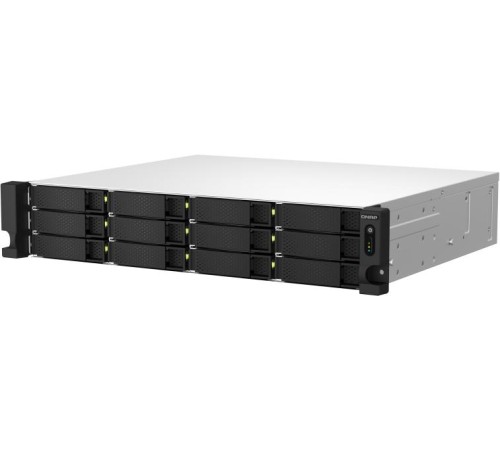 Сетевое хранилище без дисков/ SMB QNAP TS-1264U-RP-4G NAS 12 HDD trays, rackmount 2U, 2 PSU. 4-core Intel Celeron N5095 2.0-2.9 GHz, 8 GB RAM up to 8 GB, 2x2.5 Gigabit Ethernet, 2xUSB 3.2 Gen 2 (10Gbps). 2xUSB 2.0., 1xHDMI . PCIe Gen 3 x2 , W/o rail kit R Сетевое хранилище без дисков/ SMB QNAP TS-1264U-RP-4G NAS 12 HDD trays, rackmount 2U, 2 PSU. 4-core Intel Celeron N5095 2.0-2.9 GHz, 8 GB RAM up to 8 GB, 2x2.5 Gigabit Ethernet, 2xUSB 3.2 Gen 2 (10Gbps). 2xUSB 2.0., 1xHDMI . PCIe Gen 3 x2 , W/o rail kit R