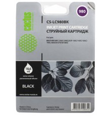 -/ Картридж струйный Cactus CS-LC980BK черный (16мл) для Brother DCP-145C/165C/MFC-250C/290C