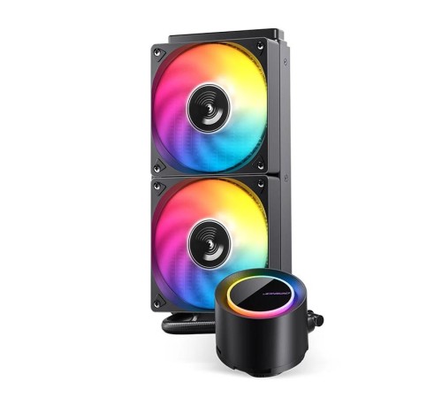 Система жидкостного охлаждения/ Water Cooling System JONSBO TG-240 Black (260W, 240mm, Black, ARGB/ Fans: 2x120mm, 66.19CFM, 35.4dBA, 1800RPM/ Pump height 72mm, 30dBA, 2400RPM, Rad thickness 27mm/ S: 1700, 1200, 115X, AM5, AM4) Система жидкостного охлаждения/ Water Cooling System JONSBO TG-240 Black (260W, 240mm, Black, ARGB/ Fans: 2x120mm, 66.19CFM, 35.4dBA, 1800RPM/ Pump height 72mm, 30dBA, 2400RPM, Rad thickness 27mm/ S: 1700, 1200, 115X, AM5, AM4)