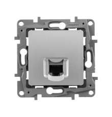 Информационная розетка RJ 45, категория 5e, UTP, Etika, алюминий