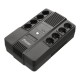 ИБП POWERMAN Brick 650 PLUS, линейно-интерактивный, 650ВА, 360Вт, 4 евророзетки с резервным питанием, 4 евророзетки с фильтрацией, USB, защита RJ45/RJ11, батарея 12В 7Ач 1 шт., 293мм х 202мм х 93мм, 4.5 кг./ UPS POWERMAN Brick 650 PLUS, line-interactive,