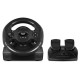 Руль SVEN GC-W300 (педали, вибро, лепестки, D-pad, 10 кл, резин. вставки, PC, цифр. и аналог.)