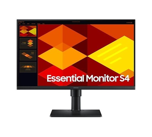 Монитор Samsung 24" Essential S4 S40GD S24D400GAI IPS LED 16:9 1920x1080x100Hz 5ms 250cd 1000:1 178/178 2*HDMI DP USB2.0 x2 HAS Tilt Pivot Swivel VESA Black