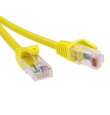 Патч-корд неэкранированный CAT6 U/UTP 4х2, LSZH, желтый, 1.5м