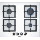 Встраиваемая газовая панель BOSCH Газ,  5.8x59x52 см, закаленное стекло, независимая, белая