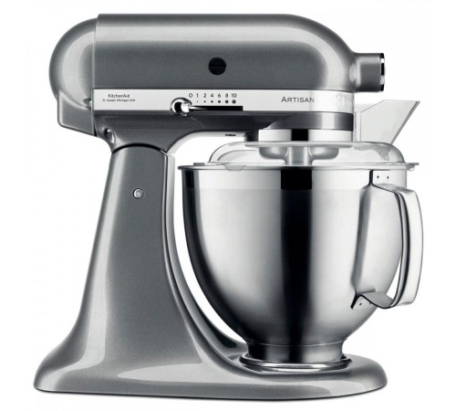 Настольный миксер KitchenAid Настольный миксер с откидным блоком Artisan 4.8 л, серебряный медальон Настольный миксер KitchenAid Настольный миксер с откидным блоком Artisan 4.8 л, серебряный медальон