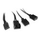 Кулер/ Case Cooler HSPD M1 Black (120x120x25mm, 4-pin PWM, ARGB, 57.56CFM, 26.86dBA, 1600RPM, Black)