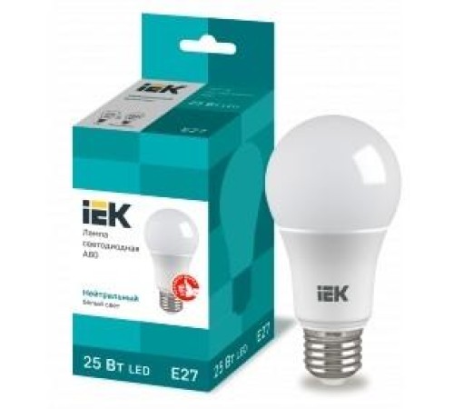 Лампа LED A80 груша 25Вт 230В 4000К E27 IEK