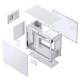 Корпус без блока питания/ Case JONSBO D31 STD SCREEN, Mini-Tower, TG, no fans, 1xUSB-A 3.2 + 1xUSB-C 3.2, mATX, mDTX, mITX White