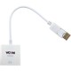 Кабель-переходник/ Кабель-переходник DisplayPort(M) ---> HDMI(F) 0.2m 4K@30Hz VCOM <CG601>