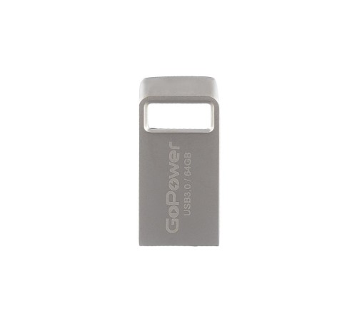 Флеш-накопитель/ Флеш-накопитель GoPower MINI 64GB USB3.0 металл серебряный (1/50/1000) Флеш-накопитель/ Флеш-накопитель GoPower MINI 64GB USB3.0 металл серебряный (1/50/1000)