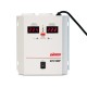Стабилизатор POWERMAN AVS 500P, ступенчатый регулятор, цифровые индикаторы уровней напряжения, 500ВА, 110-260В, максимальный входной ток 5А, 2 евророзетки, IP-20, навесной, 185мм х 170мм х 100мм, 2,5 кг./ Stabilizer POWERMAN AVS 500P, step-type regulato