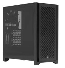 Корпус без блока питания/ Case Corsair 4000D Airflow, Midi-Tower, TG, 2x120mm, 1xUSB-A 3.2, 1xUSB 3.2 Type-C, E-ATX, ATX, mATX, mITX Black