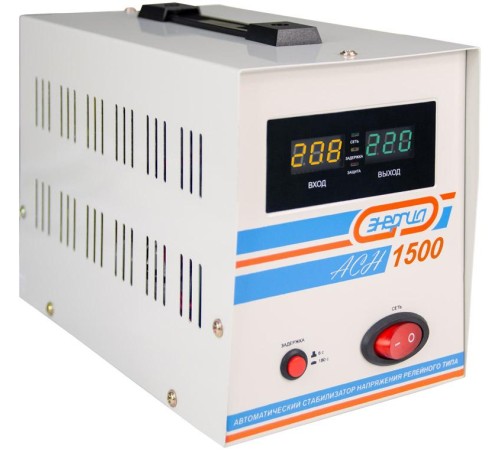 Стабилизатор АСН- 1500 ЭНЕРГИЯ с цифр. дисплеем/ Stabilizer ASN-1500 ENERGY with numbers. display Стабилизатор АСН- 1500 ЭНЕРГИЯ с цифр. дисплеем/ Stabilizer ASN-1500 ENERGY with numbers. display