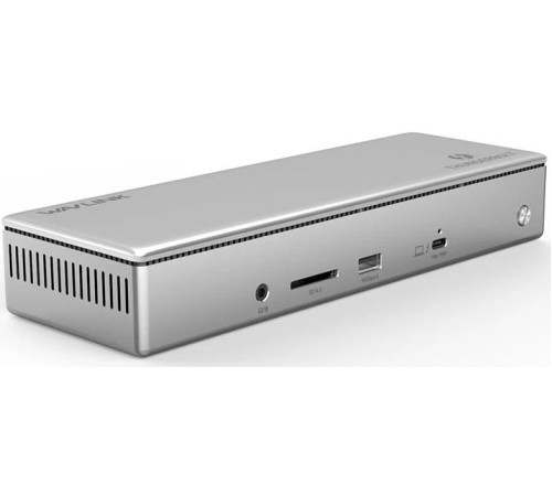 Док-станция Docking Station WAVLINK Thunderbolt 4 Quad Display/96W Power Delivery Include 20V/11.5A Power Adapter/4xUSB3.0/3xThunderbolt 4/2xDP 4K 60HZ/2xHDMI 4K 60HZ/1xGigabit LAN/1xCombo Audio Jack/1xCardReader