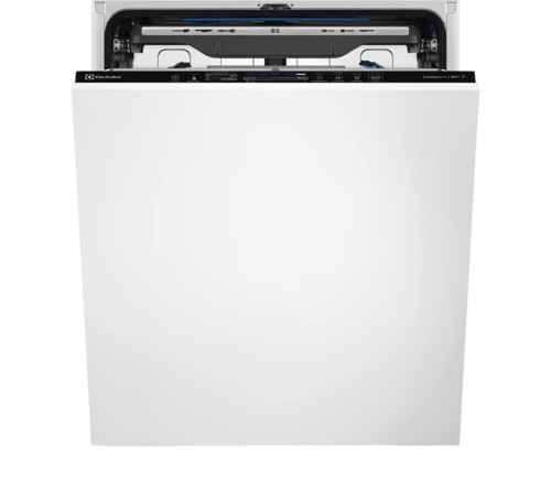 Встраиваемые посудомоечные машины ELECTROLUX/ Полновстраиваемая посудомоечная машина 60 см, Comfort Lift загрузка на 14 комплектов посуды, сенсорное управление, 8 программ, 59.6x56x82 см, черный цвет, сушка: с открыванием дверцы, индикация на полу: проекц