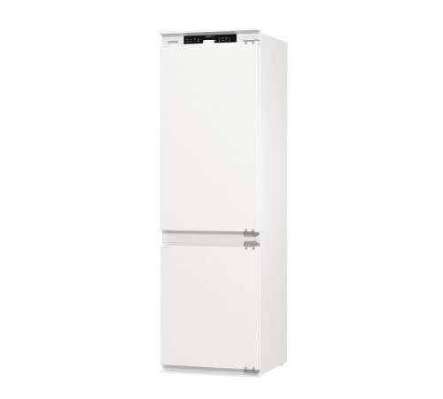 Встраиваемый холодильник Gorenje/ Встраиваемый холодильник Gorenje, полезный объем 243 л, электронное управление, цифровой дисплей, NoFrost Dual, Multiflow 360, LED освещение, слайдерное крепление, инверторный компрессор, энергоэффективность А+, уровень ш