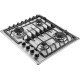 Газовая варочная панель MAUNFELD/ Газовая варочная панель MAUNFELD EGHS.64.6CS/G, механическое управление, 4 конфорки, мощность конфорок 1000, 1700, 1700, 2600, электроподжиг, газ-контроль, цвет нержавеющая сталь