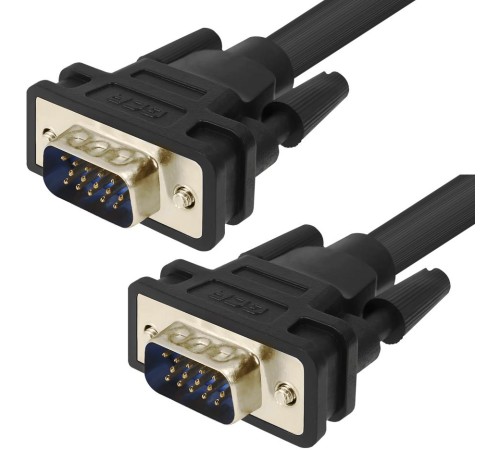 Greenconnect Кабель SVGA 20.0м чёрный, позолоченные контакты, ферритовые кольца, OD8.0mm. 15M / 15M Premium GCR-VM2VM2-20.0m, 28/28 AWG, двойной экран Greenconnect Кабель SVGA 20.0м чёрный, позолоченные контакты, ферритовые кольца, OD8.0mm. 15M / 15M Premium GCR-VM2VM2-20.0m, 28/28 AWG, двойной экран