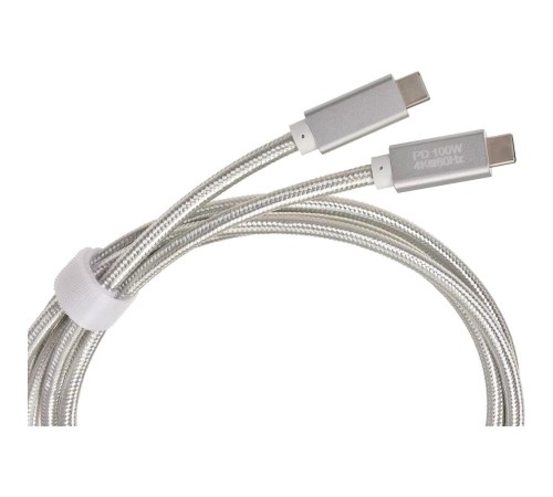 Кабель/ Кабель USB 3.1 Type Cm -- Cm IC 5А 20Gbs длина 2M, Telecom <TC420S-2M> серебряный Кабель/ Кабель USB 3.1 Type Cm -- Cm IC 5А 20Gbs длина 2M, Telecom <TC420S-2M> серебряный
