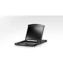 КВМ консоль ATEN 19" 1-Local/Remote Share Access 8-Port Multi-Interface Cat 5 Dual Rail LCD KVM over IP switch