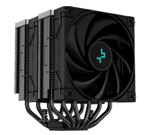 Кулер для процессора DEEPCOOL AK620 ZERO DARK LGA20XX/1700/1200/115X/AM5/AM4 (8шт/кор, TDP 260W, PWM, DUAL Fan 120mm, 6 тепл. трубок, черный) RET (R-AK620-BKNNMT-G-1)