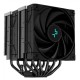 Кулер для процессора DEEPCOOL AK620 ZERO DARK LGA20XX/1700/1200/115X/AM5/AM4 (8шт/кор, TDP 260W, PWM, DUAL Fan 120mm, 6 тепл. трубок, черный) RET (R-AK620-BKNNMT-G-1)