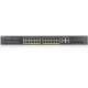 Коммутатор/ ZYXEL NebulaFlex Pro GS2220-28HP Hybrid L2 PoE+ switch , rack 19 ", 24xGE PoE+, 4xCombo (SFP / RJ-45), budget 375 W, standalone / cloud management