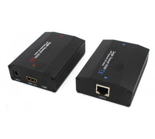 Удлинитель HDMI по витой паре Максимальная длина кабеля: до 50м; cовместимость: HDMI v.1.3 и ниже; разрешение: до 1080р; в комплекте приемник и передатчик