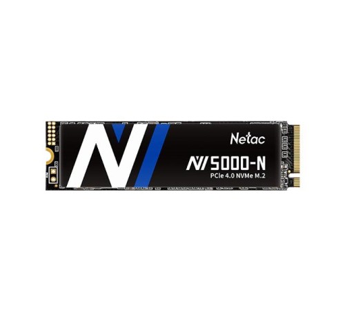 SSD накопитель Netac SSD NV5000-N 2TB PCIe 4 x4 M.2 2280 NVMe 3D NAND, R/W up to 4800/4400MB/s, IOPS(R4K) 600K/700K, TBW 1280TB, without heat sink, 5y wty SSD накопитель Netac SSD NV5000-N 2TB PCIe 4 x4 M.2 2280 NVMe 3D NAND, R/W up to 4800/4400MB/s, IOPS(R4K) 600K/700K, TBW 1280TB, without heat sink, 5y wty