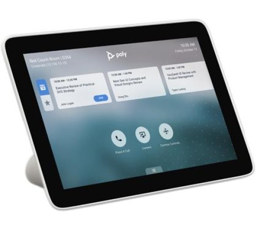 Сенсорный пульт управления/ Poly TC8 touch control for use with Poly G7500, Studio X30 and Studio X50. Requires PoE network connection or optional external power injector (2200-66740-XXX). Сенсорный пульт управления/ Poly TC8 touch control for use with Poly G7500, Studio X30 and Studio X50. Requires PoE network connection or optional external power injector (2200-66740-XXX).