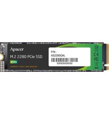 Твердотельный накопитель Apacer SSD AS2280Q4L 2TB M.2 2280 PCIe Gen4x4, R3600/W2800 Mb/s, 3D NAND, MTBF 1.5M, NVMe 1.4, 1200TBW, Retail, 3 years (AP2TBAS2280Q4L-1)