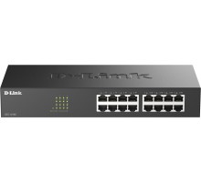 Коммутатор/ Неуправляемый коммутатор, 16x100Base-TX, корпус металл