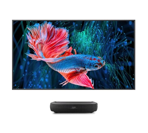 Лазерный телевизор TV 100'' Hisense/ 100", Projector Triple-Chroma, 4K UHD, 25 000ч, 3000Лм, 20W x 2, VIDAA U6, 3хHDMI, 2хUSB, Bluetooth, Wi-Fi + ЭКРАН Лазерный телевизор TV 100'' Hisense/ 100", Projector Triple-Chroma, 4K UHD, 25 000ч, 3000Лм, 20W x 2, VIDAA U6, 3хHDMI, 2хUSB, Bluetooth, Wi-Fi + ЭКРАН
