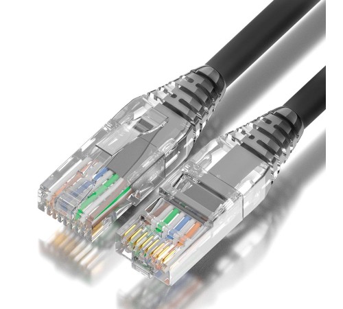 GCR Патч-корд 0.5m PROF LSZH UTP кат.5e CU, коннектор ABS, 24 AWG, ethernet high speed 1 Гбит/с, RJ45, T568B, GCR-52984
